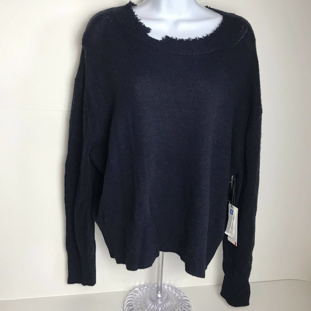 Treasure & Bond Blue Crew Neck Sweater - Picture 2 of 8